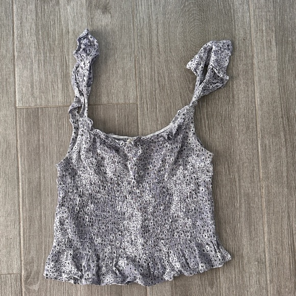 Sim & Sam | Tops | Sim Sam Floral Crop Tank | Poshmark